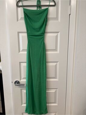 Forever 21 Emerald Green Slip Maxi Dress